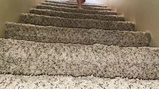 Foot Goddess Teases you while Walking Upstairs POV