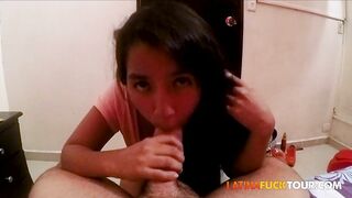 Latina Amateur Teen Sucking Huge Cock Homemade