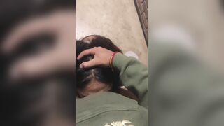 Face Fucking my Tutor in the Library Staircase with Facial