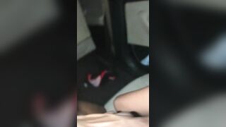 FREAK BITCH TAKING DICK IN THE BACKSEAT PT.2 BIG CUMSHOT