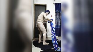 Zentai Tarzan porn penis slow motion