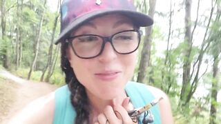 Nerdy Faery's Hiking PEE Desperation causes WET Panties