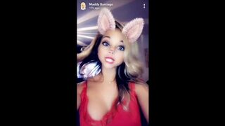 TV Reality Star Maddy Burciaga NIPSLIP Wearing a Nightie (Snapchat)