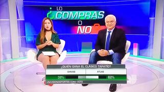 Ana Caty Hernández Goribuena En Minivestido Verde Piernona - YouTube (720p)