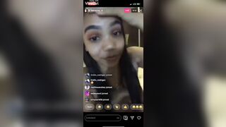 Instagram live and shows everything