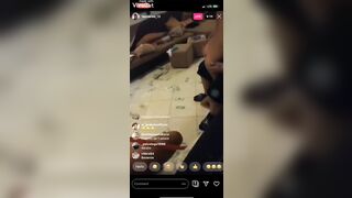 Instagram live and shows everything