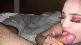 Real Amateur Latina Teen Fucking and sucking on camera for first time