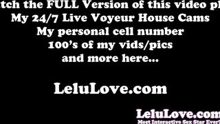 Cam babe masturbating with vibrator huge orgasm & nude naughty talking JOI after w/ behind the scenes chats - Lelu Love