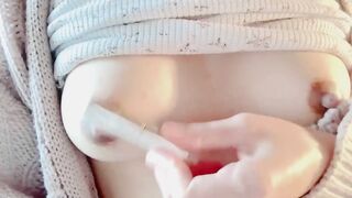 Nipple orgasm while saying dirty words❤️