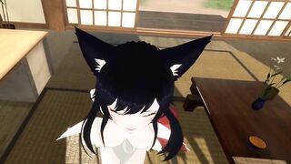 Ahri From League of Legends Gives Blowjob in Hentai VR