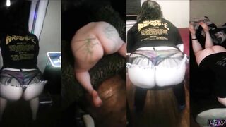 BBW Pawg Girlfriend Booty Twerk (Split Screen Compilation)