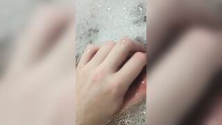 Do you want to join me in a bubble bath and jerk off my big clit?