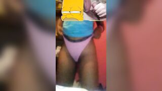 Latina strips for boyfriend whatsapp video big ass, pink pussy play, tan boobs and brown nipple