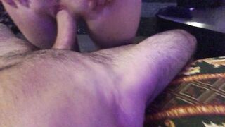 Fucking her boyfriend Raw and making him cum fast