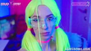 CyberSluts fucked hard with a strapon in all holes AliceBong