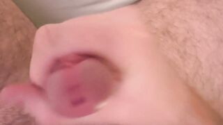 POV Solo Male rubs in his cum