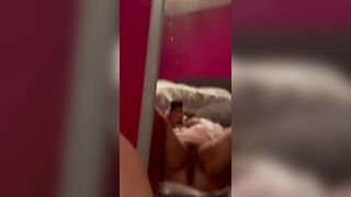 Amazing orgasms in front of mirror