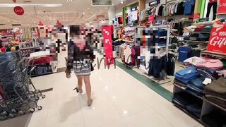 Risky Public Flashing Boobs I Show my Boobs to a guy working in SM Department Store Real Stranger