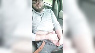 Car Masturbation, cum to my woman!