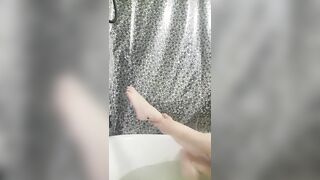 Shaving my sexy legs