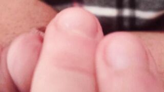 FTM big cock masturbation close up