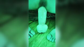 Big dildo in pussy