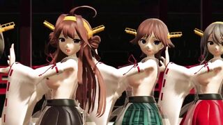 【MMD】Amazing Kongou Sisters【R-18】