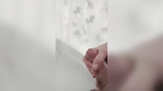 Shower masturbation. Jerk off till cum