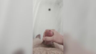 Shower masturbation. Jerk off till cum