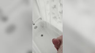 Shower masturbation. Jerk off till cum