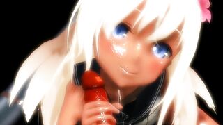 【SEX-MMD】Blowjob-1【No sound】【R-18】