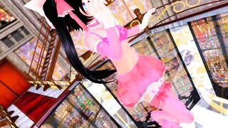 【MMD】Pink Cat - NJXA Pink【R-18】