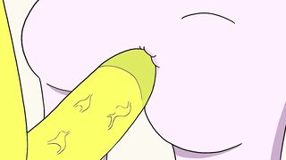 Princess Bubblegum Fucked in the Ass by a Banana Guard