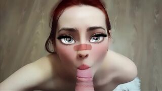 Сartoon girl sucks cock sweetly