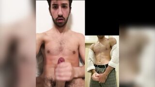 ITALIAN 20 years old 9 inches Dick CUMSHOTS COMPILATION FACE REVEALED