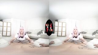 VRLatina - Curvy Blondie Fesser Anime Style Sex in VR