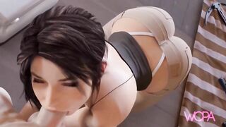 POV: Blowjob by brunette milf - [ WOPA ] 3D ANIMATION HD