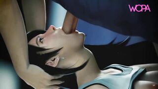 Deep throat hard and fast in Tifa Lockhart - [ WOPA ] 3D HD