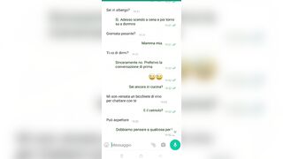 Chat erotica con la porca di mia moglie - Dialoghi italiani