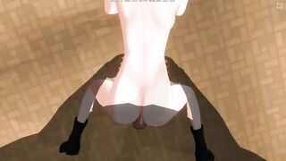 3D HENTAI POV Fucked schoolgirl doggystyle after school