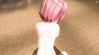 3D HENTAI POV Fucked schoolgirl doggystyle after school