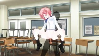 3D HENTAI Lifting fuck schoolgirl