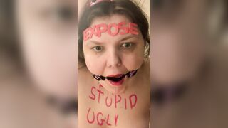 Fat pig slut exposed humiliation