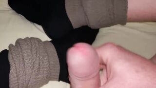 Dig Penis squirts on Socks while Masturbating. Royal Jerk on Socks