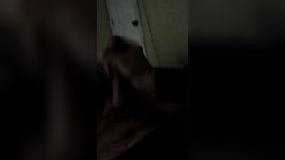 Touching my rock hard cock and moaning until I cum