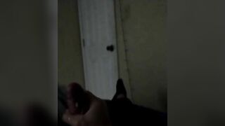 Touching my rock hard cock and moaning until I cum