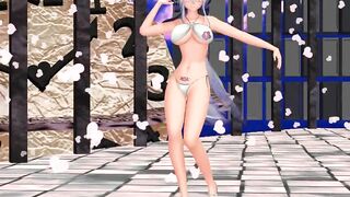 【MMD】Haku danced Valenti again - Orgasm in the end【R-18】