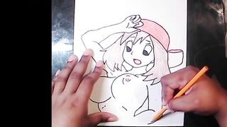 Drawing pokemon character