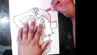 Drawing pokemon character