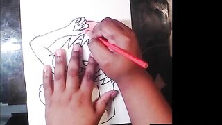 Drawing pokemon character